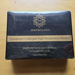 NEW 🎁15 Eye Treatmemt Masks MINTBIOLOGY 15 pack Seaweed Collagen Factory Sealed